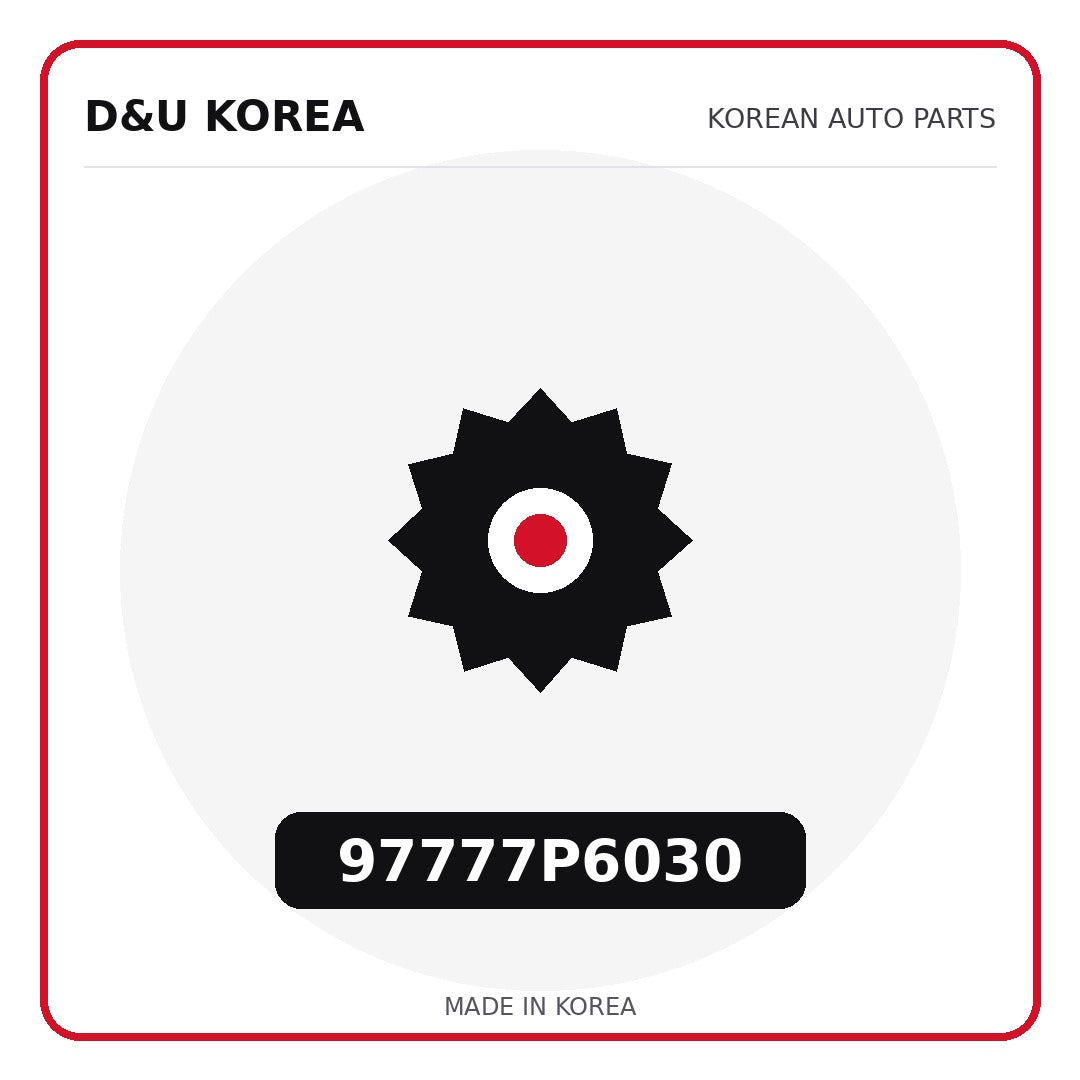 Genuine Mobis 97777P6030  for Korean vehicles | D&U Korea