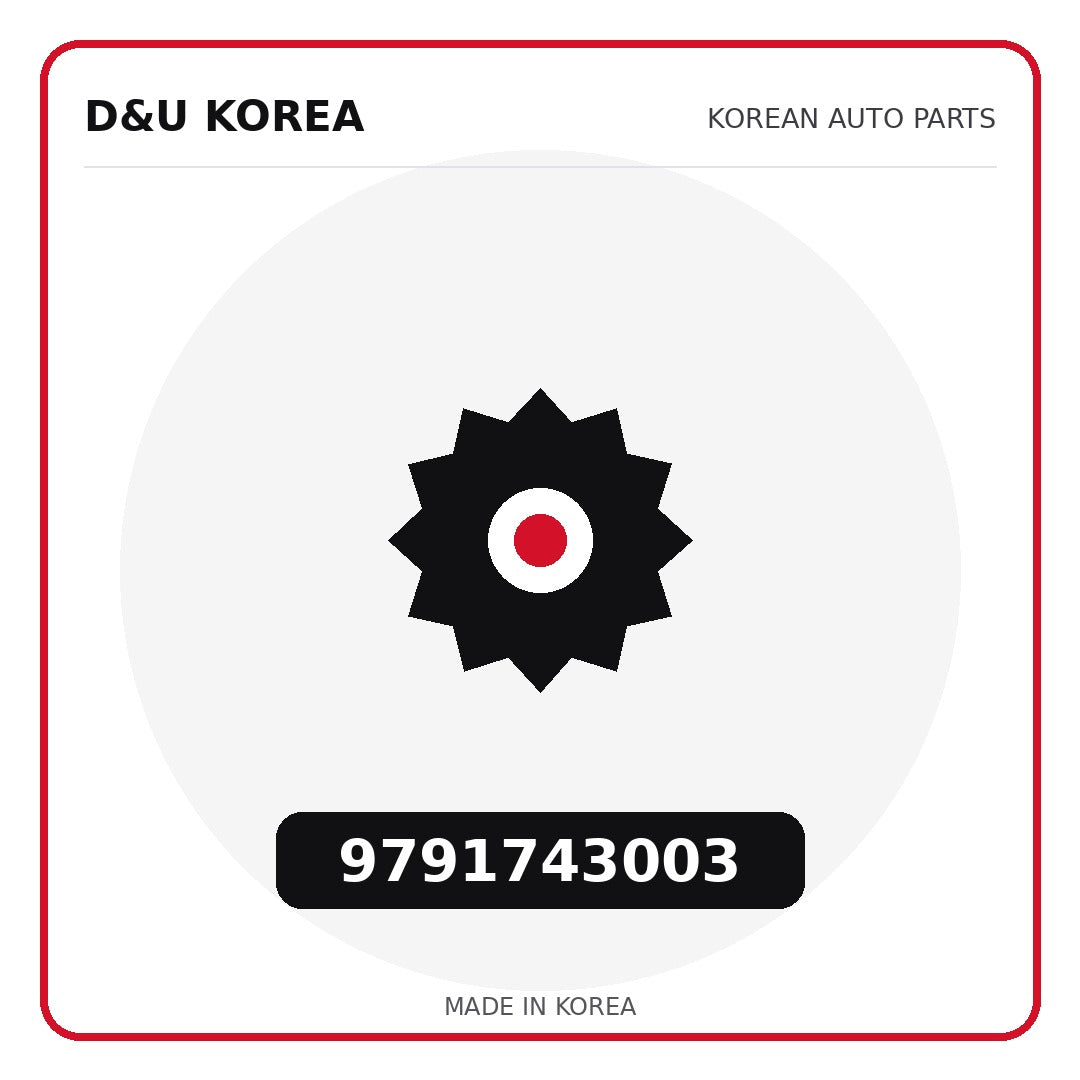 Genuine Mobis 9791743003  for Korean vehicles | D&U Korea