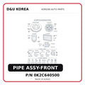 PIPE ASSY-FRONT