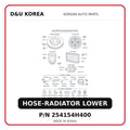 HOSE-RADIATOR LOWER