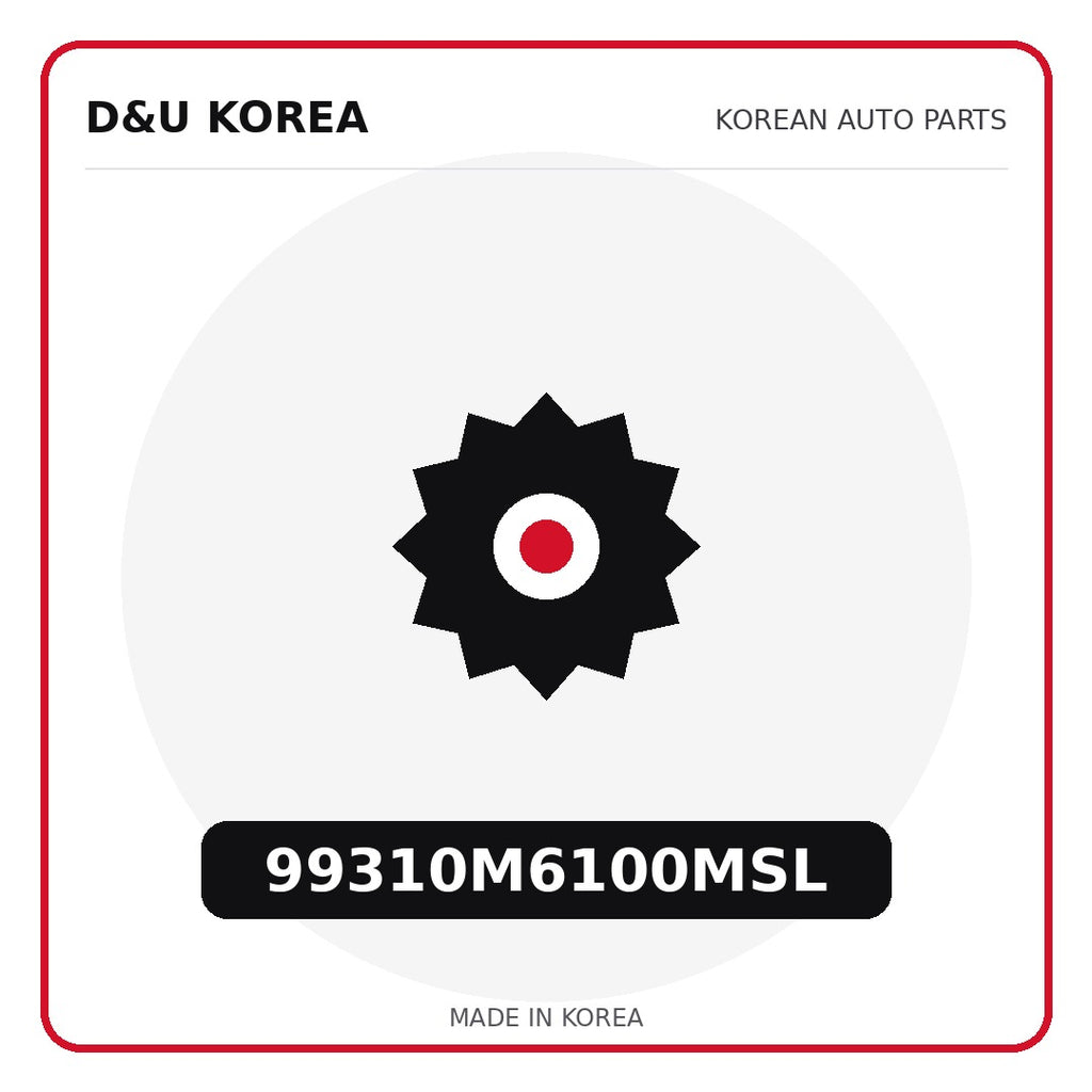 Genuine Mobis 99310M6100MSL  for Korean vehicles | D&U Korea