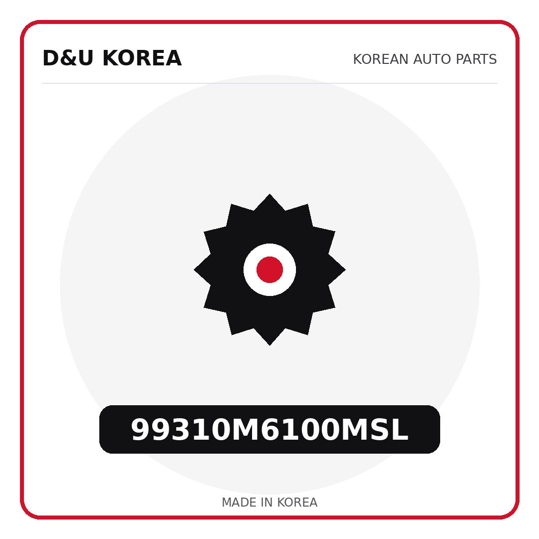 Genuine Mobis 99310M6100MSL  for Korean vehicles | D&U Korea