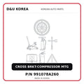 CROSS BRKT-COMPRESSOR MTG