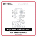 ADJUSTER ASSY-HEIGHT