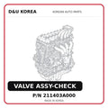VALVE ASSY-CHECK
