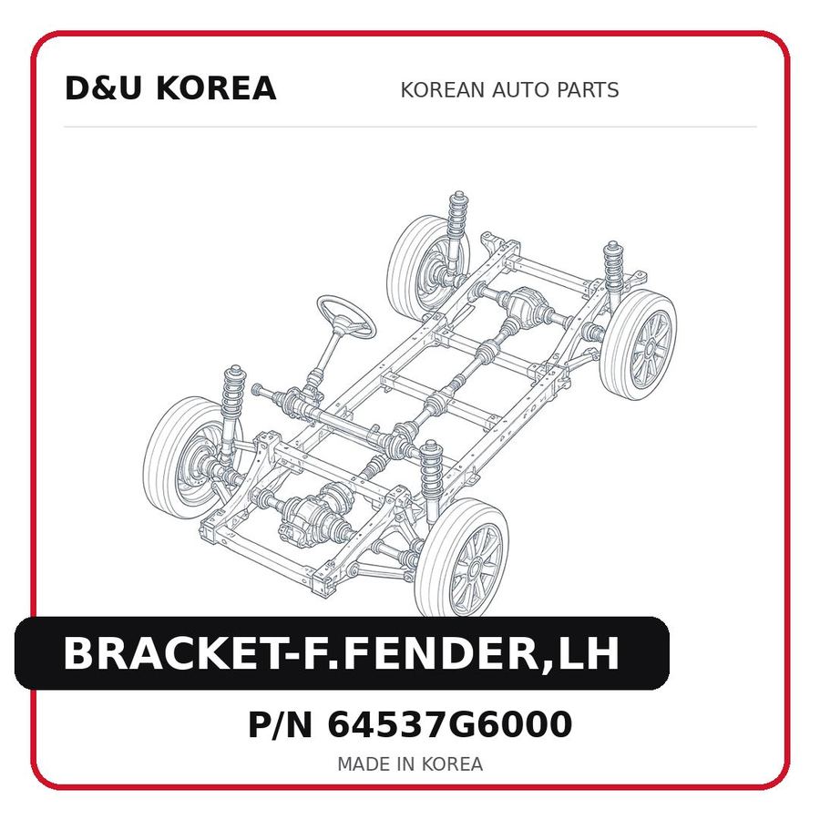 BRACKET-F.FENDER,LH