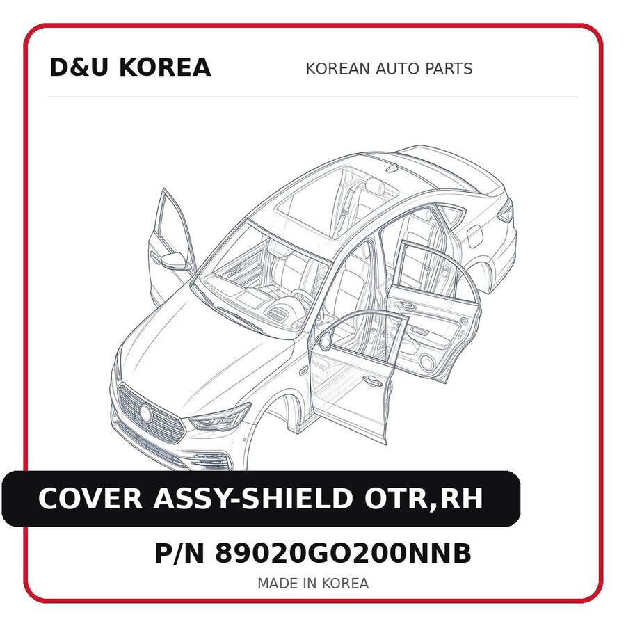 COVER ASSY-SHIELD OTR,RH