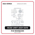 HEAD UNIT ASSY-AVN