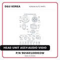 HEAD UNIT ASSY-AUDIO VIDIO