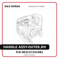 HANDLE ASSY-OUTER,RH