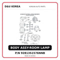 BODY ASSY-ROOM LAMP
