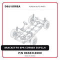 BRACKET-FR BPR CORNER SUPT,LH