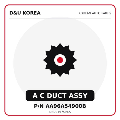 Genuine Mobis A C DUCT ASSY AA96A54900B for Korean vehicles | D&U Korea
