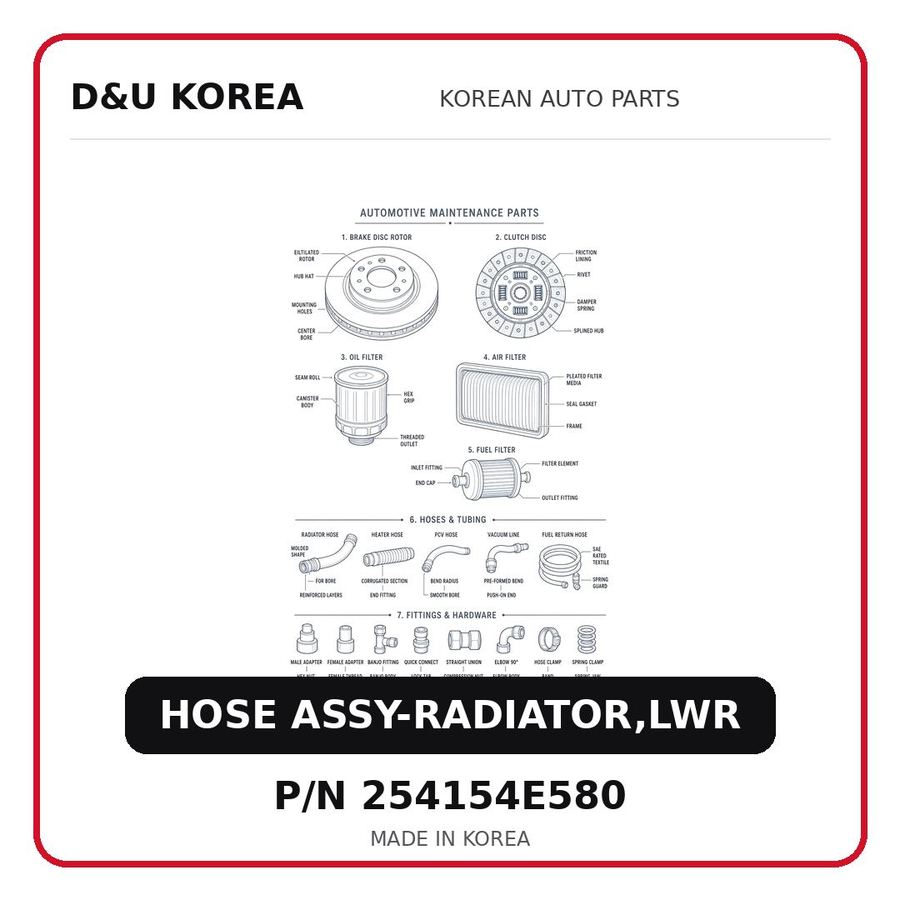 HOSE ASSY-RADIATOR,LWR