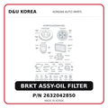 BRKT ASSY-OIL FILTER