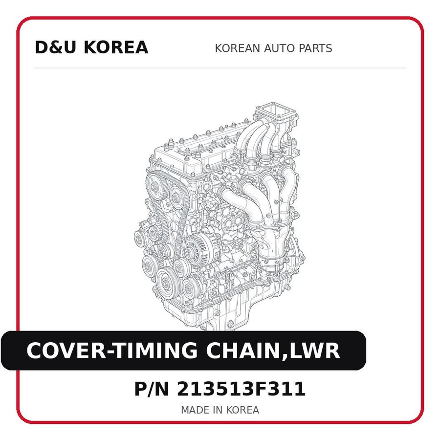 COVER-TIMING CHAIN,LWR