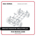 BRACKET-RADIATOR GRILLE MTG,LH