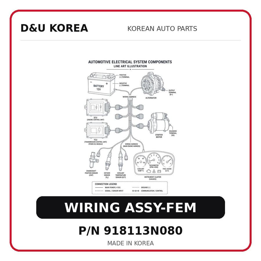WIRING ASSY-FEM