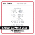 GASKET-CATALYST CASE
