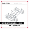 BRACKET-RADIUS ROD-UPR
