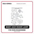 BODY ASSY-ROOM LAMP
