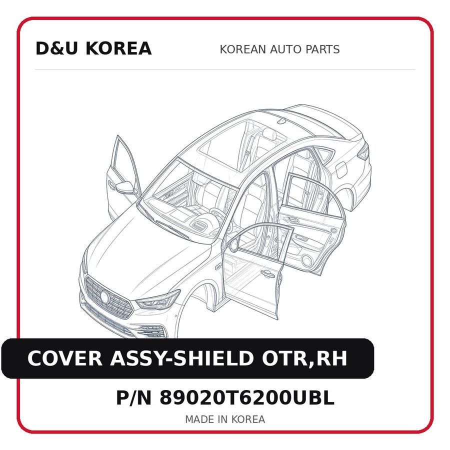 COVER ASSY-SHIELD OTR,RH