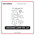 HOUSING-LAMP RR, LH