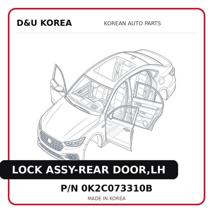 LOCK ASSY-REAR DOOR,LH