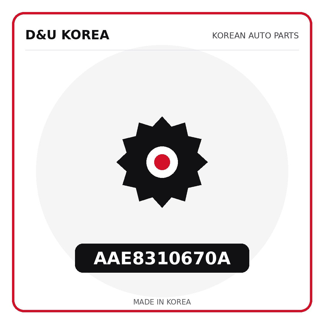 Genuine Mobis AAE8310670A  for Korean vehicles | D&U Korea