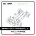 BRACKET-RADIATOR SUPPORT,LH