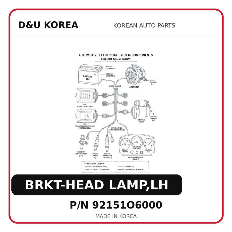 BRKT-HEAD LAMP,LH