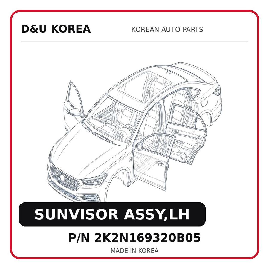 SUNVISOR ASSY,LH