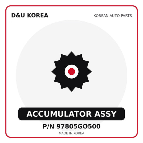 Genuine Mobis ACCUMULATOR ASSY 97805GO500 for Korean vehicles | D&U Korea