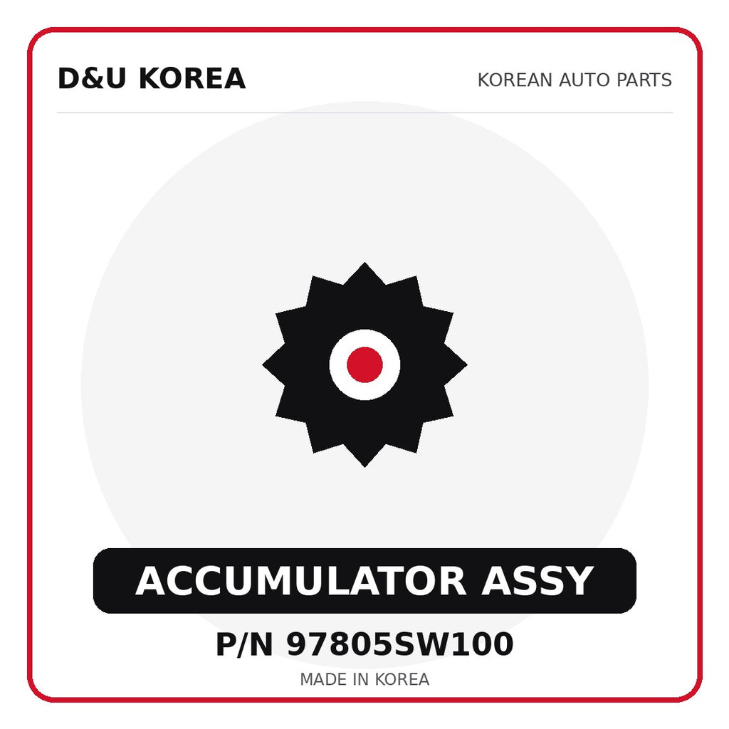 Genuine Mobis ACCUMULATOR ASSY 97805SW100 for Korean vehicles | D&U Korea