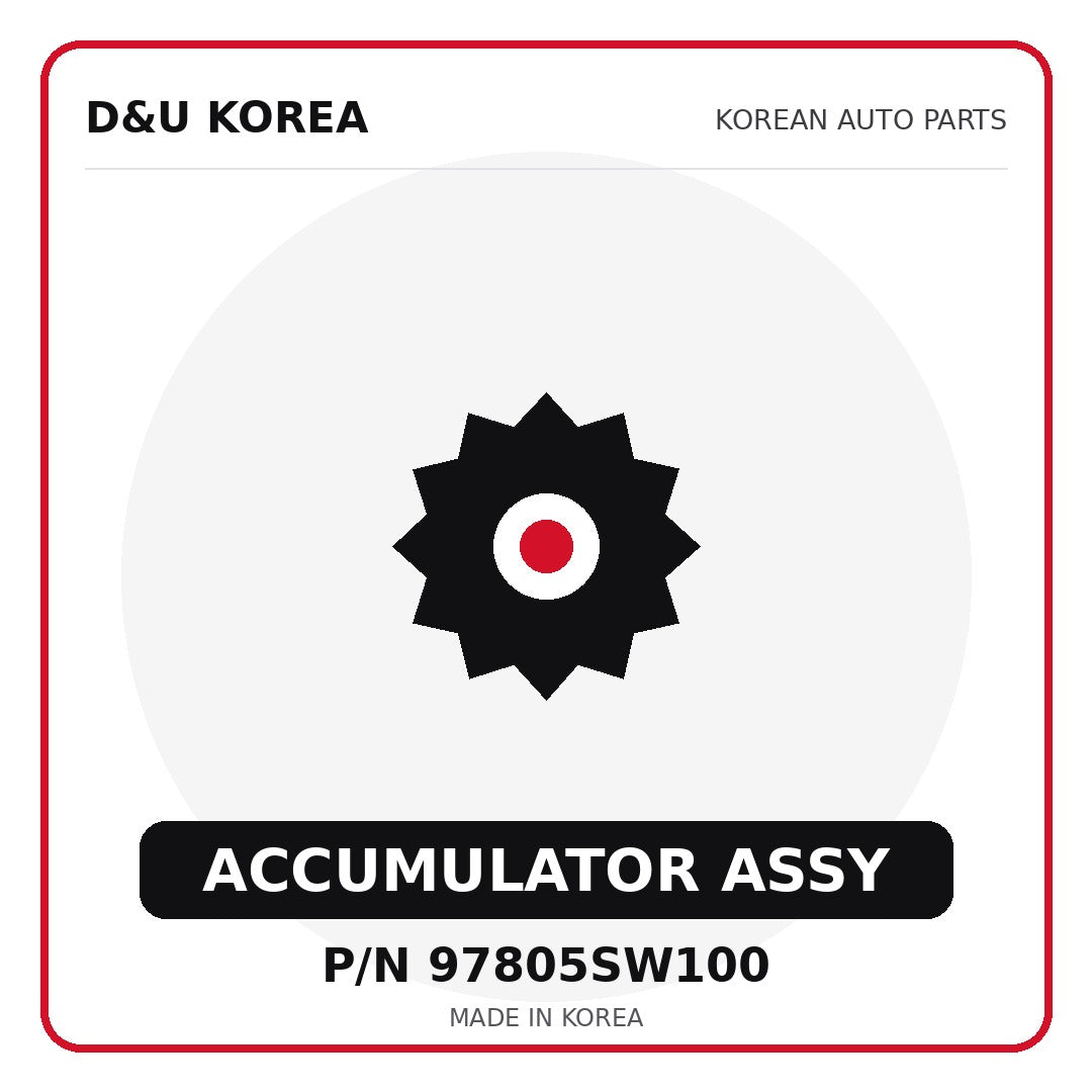 Genuine Mobis ACCUMULATOR ASSY 97805SW100 for Korean vehicles | D&U Korea