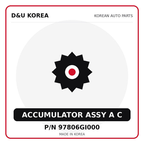 Genuine Mobis ACCUMULATOR ASSY A C 97806GI000 for Korean vehicles | D&U Korea