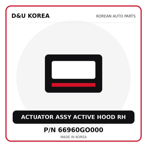 Genuine Mobis ACTUATOR ASSY ACTIVE HOOD RH 66960GO000 - Korean auto parts from D&U Korea