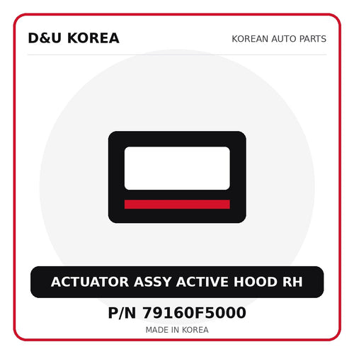 Genuine Mobis ACTUATOR ASSY ACTIVE HOOD RH 79160F5000 for Korean vehicles | D&U Korea