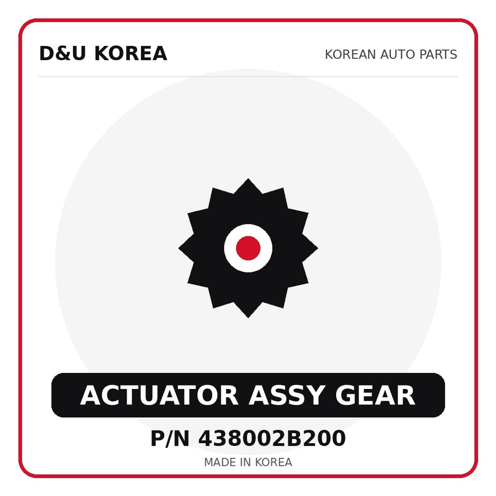 Genuine Mobis ACTUATOR ASSY GEAR 438002B200 - Korean auto parts from D&U Korea