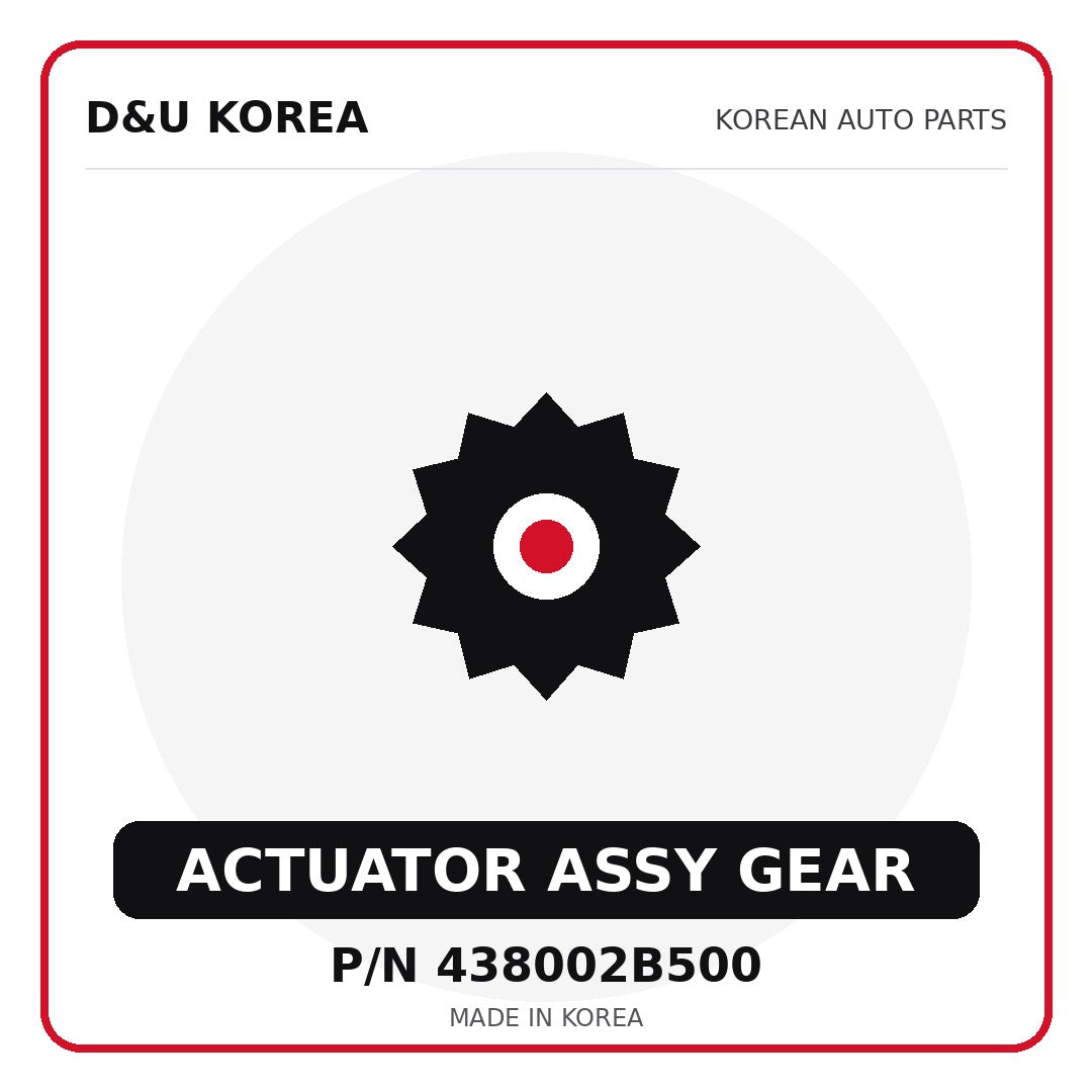 Genuine Mobis ACTUATOR ASSY GEAR 438002B500 - Korean auto parts from D&U Korea