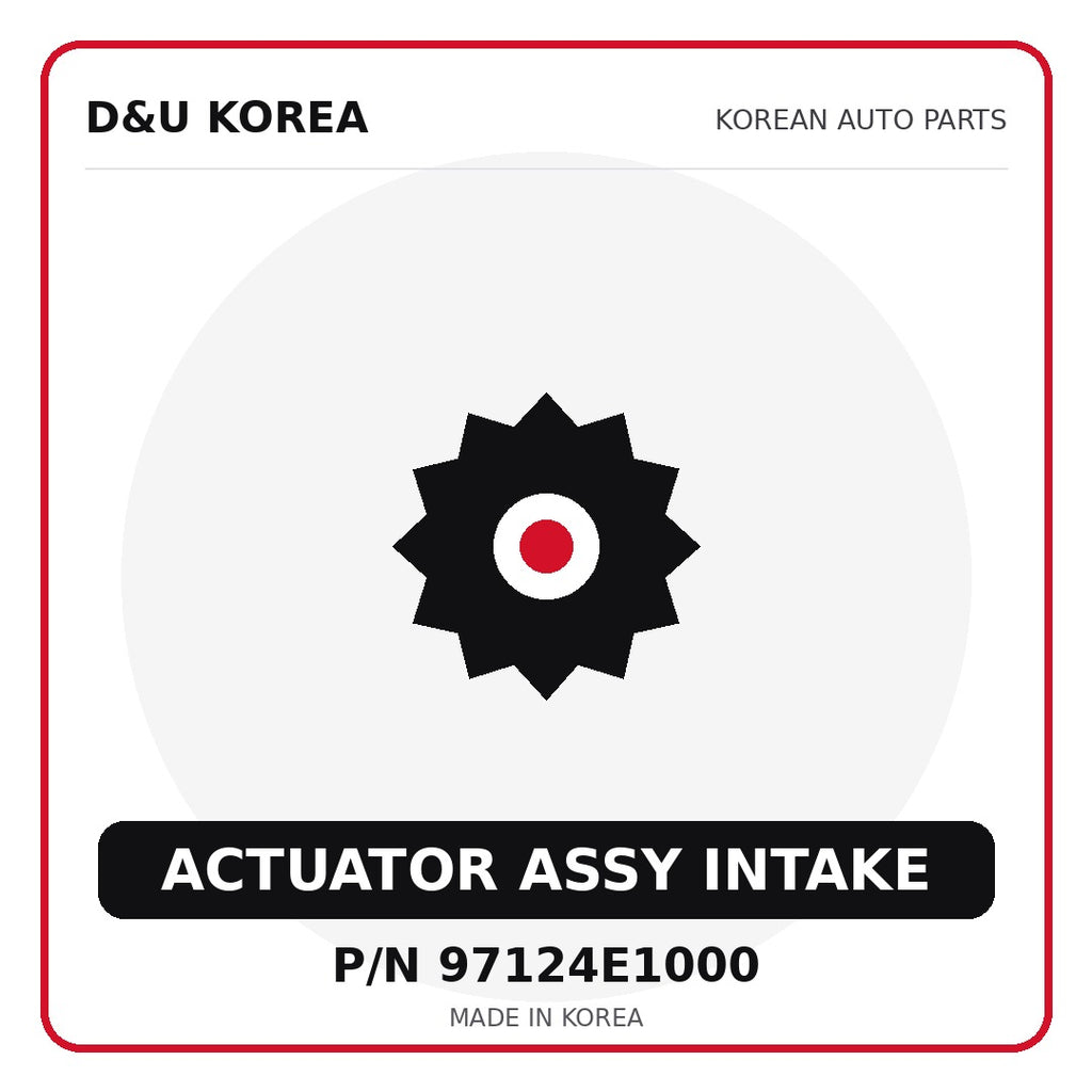 Genuine Mobis ACTUATOR ASSY INTAKE 97124E1000 for Korean vehicles | D&U Korea