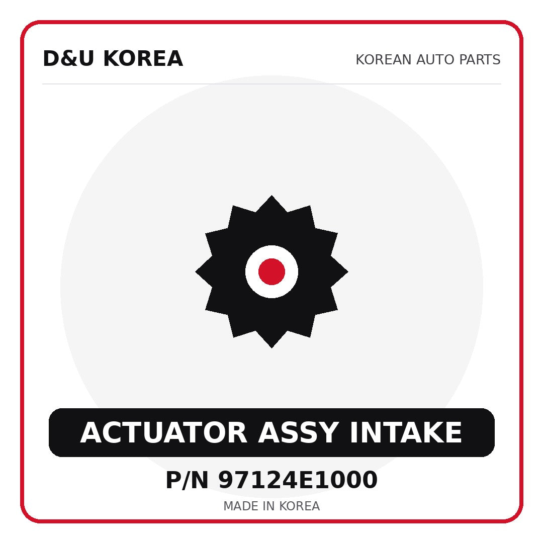 Genuine Mobis ACTUATOR ASSY INTAKE 97124E1000 for Korean vehicles | D&U Korea
