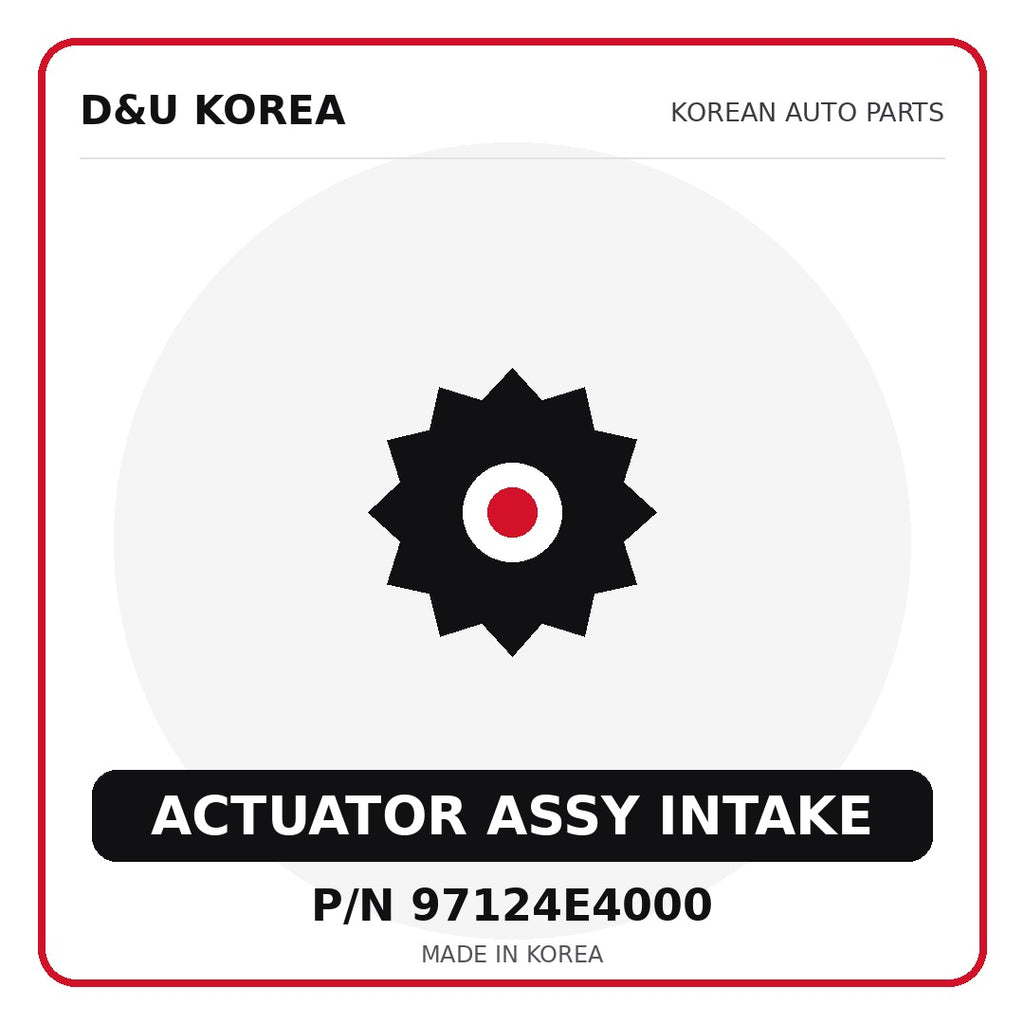 Genuine Mobis ACTUATOR ASSY INTAKE 97124E4000 for Korean vehicles | D&U Korea