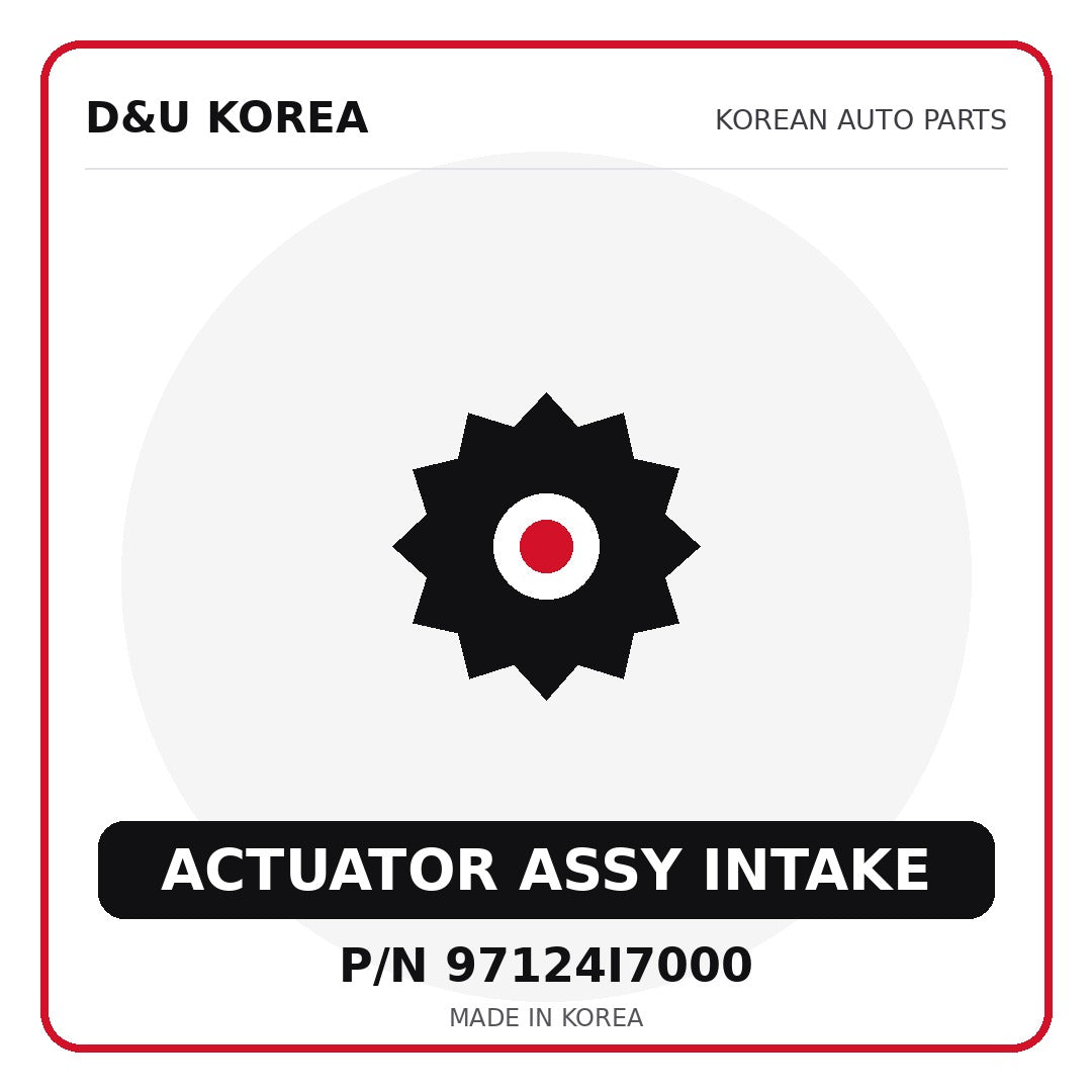 Genuine Mobis ACTUATOR ASSY INTAKE 97124I7000 for Korean vehicles | D&U Korea