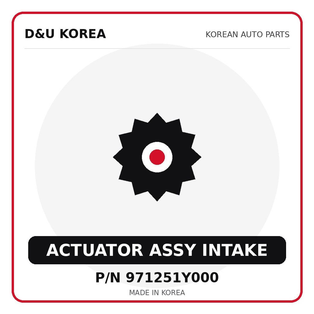 Genuine Mobis ACTUATOR ASSY INTAKE 971251Y000 for Korean vehicles | D&U Korea