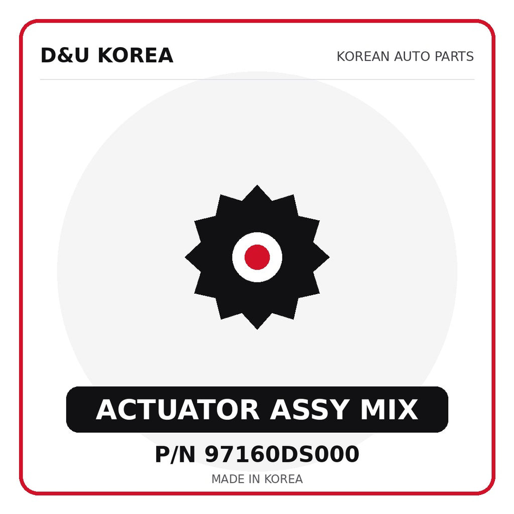 Genuine Mobis ACTUATOR ASSY MIX 97160DS000 for Korean vehicles | D&U Korea