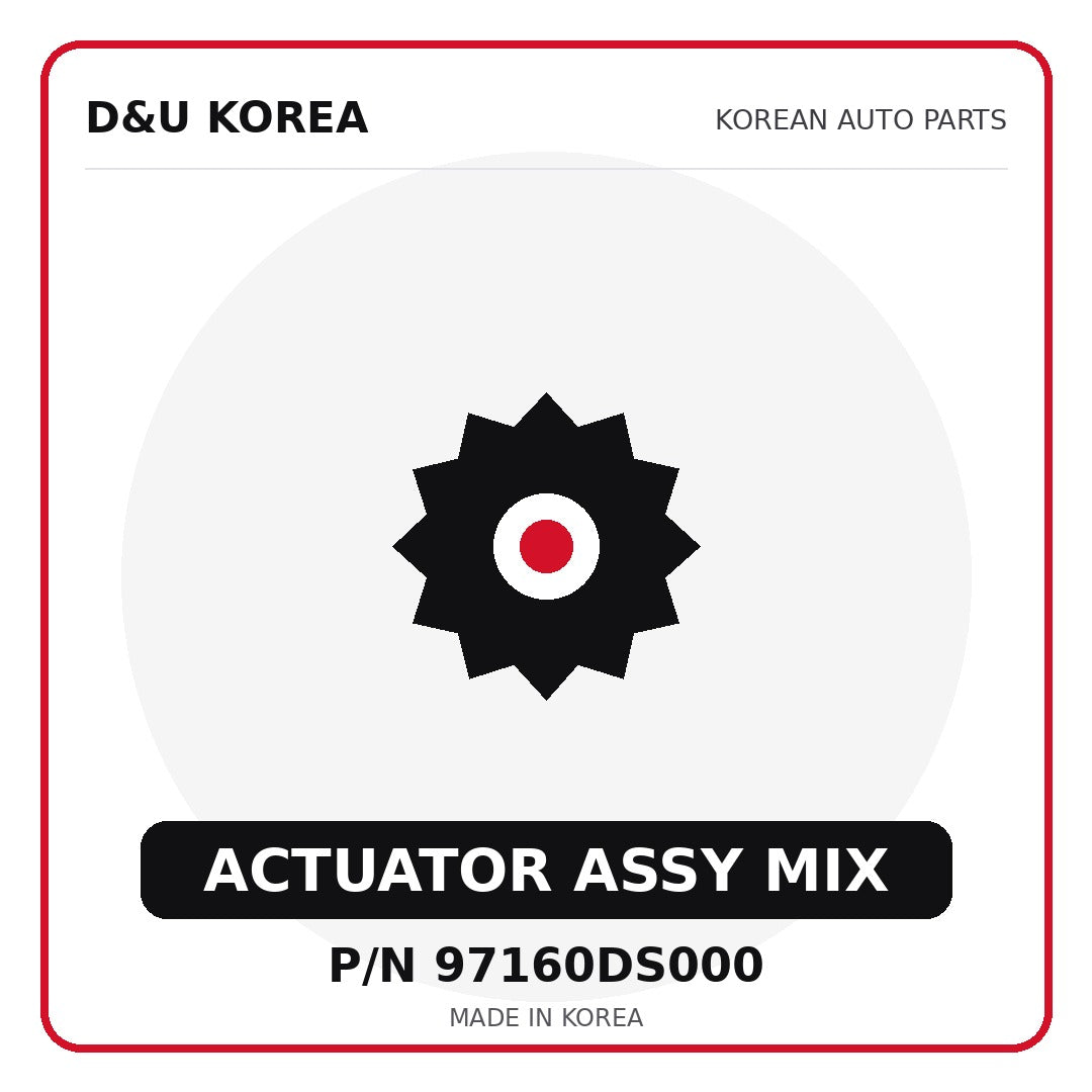 Genuine Mobis ACTUATOR ASSY MIX 97160DS000 for Korean vehicles | D&U Korea