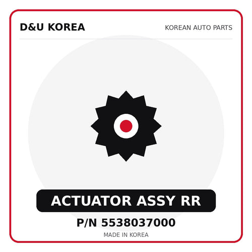 Genuine Mobis ACTUATOR ASSY RR 5538037000 - Korean auto parts from D&U Korea