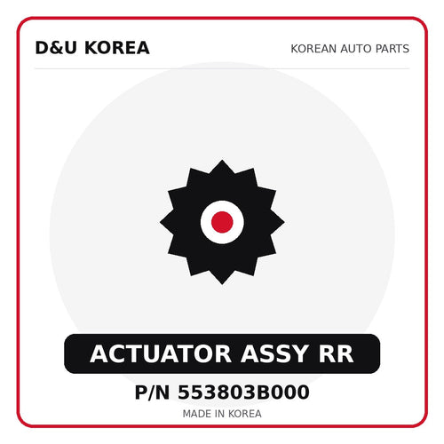Genuine Mobis ACTUATOR ASSY RR 553803B000 for Korean vehicles | D&U Korea