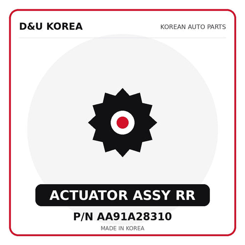 Genuine Mobis ACTUATOR ASSY RR AA91A28310 for Korean vehicles | D&U Korea